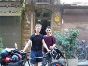 Damaskus, vor dem Hotel al Rabie mit Chaled